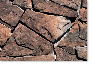 Split Fieldstone Stone Veneer / Dakota Brown