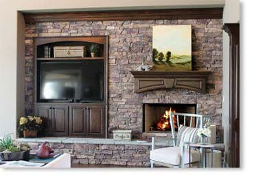 Old World Ledge Manufactured Stone / Grey Quartzite