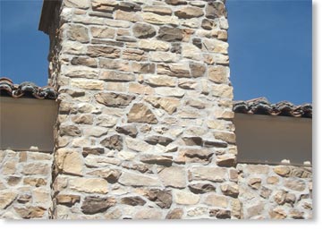 Combo 50/50 French Country Villa Manufactured Stone / Champagne - Italian Villa / Verona