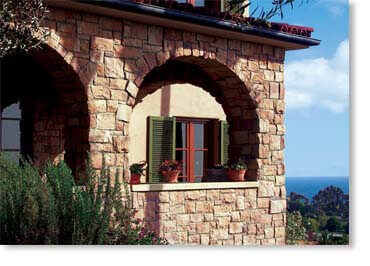 Venetian Villa Manufactured Stone / Sunset Blend