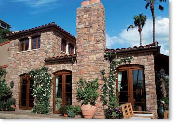 Venetian Villa Manufactured Stone / Sunset Blend