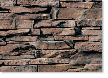 Eastern Mountain Ledge Manufactured Stone / Dakota Brown