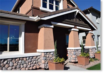 River Rock Manufactured Stone / Desert Rust