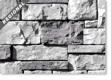 Country Rubble Manufactured Stone / Wasatch Grey
