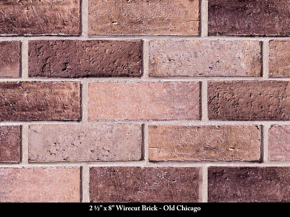 Old Red Blend Wirecut, Wall Thin Brick Veneer