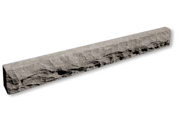 5in Chiseled Stone Lintel Stone Veneer Accessory / Light Grey