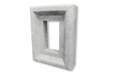 Electrical Box Stone Veneer Accessory / White