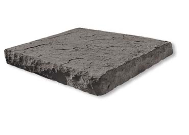 Flagstone Post Cap Stone Veneer Accessory / Charcoal