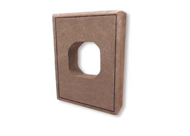 Small Light Box Stone Veneer Accessory / Brownstone