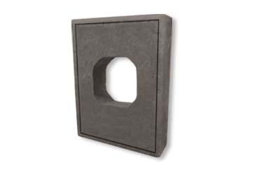 Small Light Box Stone Veneer Accessory / Charcoal