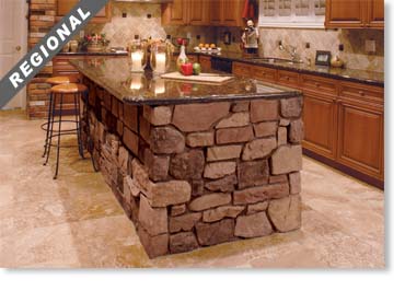 French Country Villa Manufactured Stone / Carmel Mountain