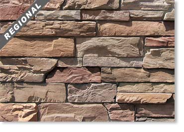 Old World Ledge Manufactured Stone / Burnt Oak