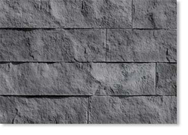 6in Split Limestone Manufactured Stone / Black Forest