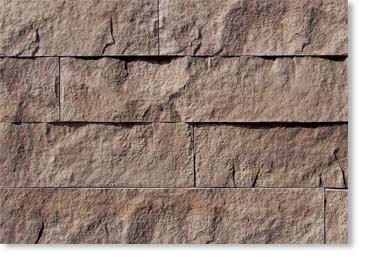 6in Split Limestone Manufactured Stone / Walnut