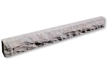 5in Chiseled Stone Lintel Stone Veneer Accessory / Grey Quartzite
