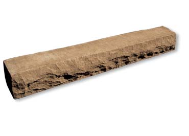 5in x 5in Chiseled Stone Lintel Stone Veneer Accessory / Buff