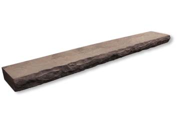 Chiseled Stone Mantel Stone Veneer Accessory / Brownstone