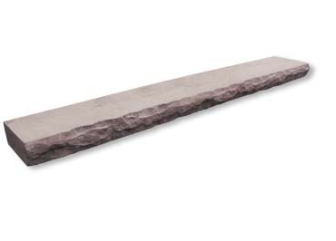 Chiseled Stone Mantel Stone Veneer Accessory / Grey Quartzite
