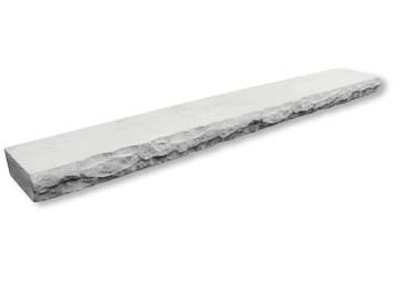 Chiseled Stone Mantel Stone Veneer Accessory / White