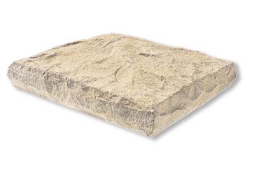 Chiseled Stone Post Cap Stone Veneer Accessory / Cream
