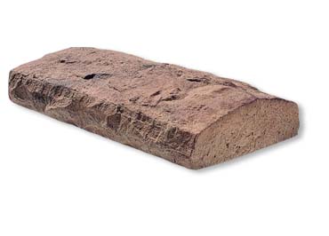 Chiseled Stone Wall Cap Stone Veneer Accessory / Brownstone