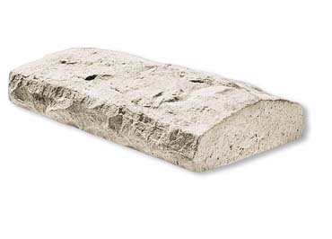 Chiseled Stone Wall Cap Stone Veneer Accessory / Chalk