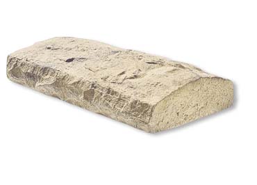 Chiseled Stone Wall Cap Stone Veneer Accessory / Cream