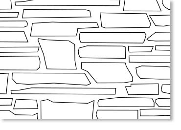 Old World Ledge / Grouted Hatch Pattern