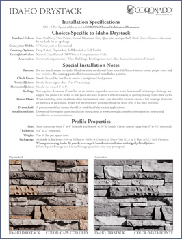 Idaho Drystack Specification Sheet