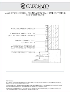 Masonry Wall System CMU Foundation Wall Base (Untreated)