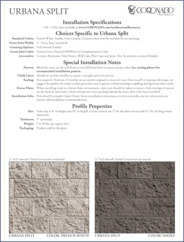 Urbana Split Specification Sheet